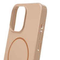 Поликарбонатный чехол Slim Ring с поддержкой MagSafe для iPhone 15 Pro Max desert titanium