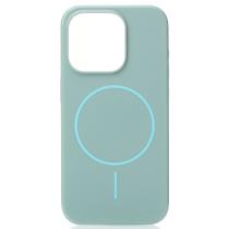 Поликарбонатный чехол Slim Ring с поддержкой MagSafe для iPhone 15 wave blue