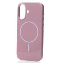 Поликарбонатный чехол Slim Ring с поддержкой MagSafe для iPhone 16 deep purple