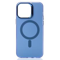 Полиуритановый чехол IMD Colors с поддержкой MagSafe для iPhone 11 Pro синий
