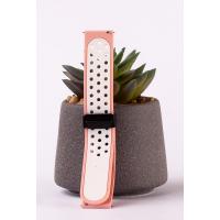 Ремешок для часов UNIVERSAL "Nike" 22 мм розовый/белый