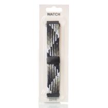 Ремешок для часов UNIVERSAL "Nylon Braided Magnetic" 22 мм black and white