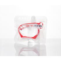 Ремешок для Mi Band 3/4 NIKE STYLE_Type1 белый/красный