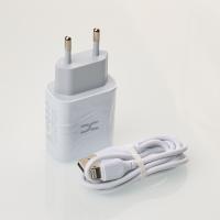 Сетевое зарядное устройство DC 2в1 Lightning 2USB/2.4A (CA-D24) белый