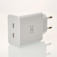 Сетевое зарядное устройство DC 2в1 Type-C 2PD/35W Fast Charger (CA-D17) белый