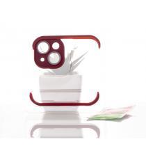 Силиконовая накладка CornerPad 3in1 для iPhone 15 Plus бордовый