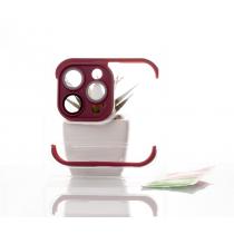 Силиконовая накладка CornerPad 3in1 для iPhone 15 Pro бордовый