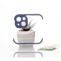 Силиконовая накладка CornerPad 3in1 для iPhone 14 серо-синий