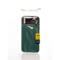 Силиконовый чехол CAMERA PROTECTION для iPhone X / iPhone XS темно-зеленый