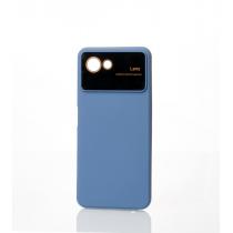 Силиконовый чехол CAMERA PROTECTION для Realme C30S серо-синий