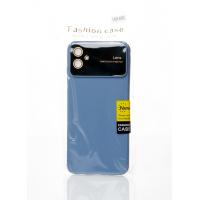 Силиконовый чехол CAMERA PROTECTION для Samsung A04e серо-синий