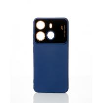 Силіконовий чохол CAMERA PROTECTION для Tecno Pop 7 (BF6) темно-синій