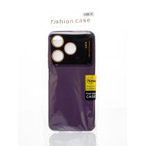 Силиконовый чехол CAMERA PROTECTION для Tecno Spark 10C (kl5m) фиолетовый