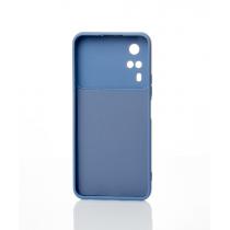 Силиконовый чехол CAMERA PROTECTION для Vivo Y31 серо-синий