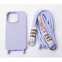 Силиконовый чехол CORD для iPhone 15 Pro фиалковый