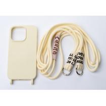 Силиконовый чехол CORD для iPhone 15 Pro Max бежевый
