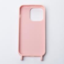 Силиконовый чехол CORD для iPhone 15 Pro Max розовый