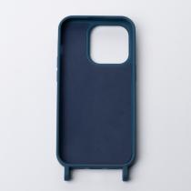 Силиконовый чехол CORD для iPhone 15 Pro Max синий