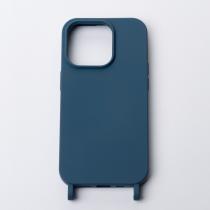 Силиконовый чехол CORD для iPhone 15 Pro Max синий