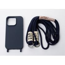Силиконовый чехол CORD для iPhone 15 темно-синий