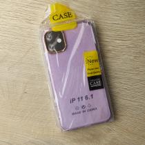 Силиконовый чехол DARK GLITTER для iPhone 12 / iPhone 12 Pro фиолетовый