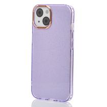 Силиконовый чехол DARK GLITTER для iPhone 13 фиолетовый