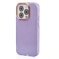 Силиконовый чехол DARK GLITTER для iPhone 14 Pro Max фиолетовый