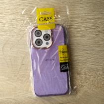 Силиконовый чехол DARK GLITTER для iPhone 14 Pro Max фиолетовый