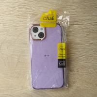 Силиконовый чехол DARK GLITTER для iPhone 15 фиолетовый