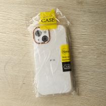 Силиконовый чехол DARK GLITTER для iPhone 15 Plus прозрачный