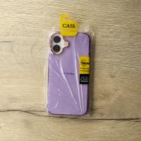 Силиконовый чехол DARK GLITTER для iPhone 16 фиолетовый