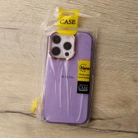 Силиконовый чехол DARK GLITTER для iPhone 16 Pro фиолетовый