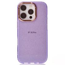Силиконовый чехол DARK GLITTER для iPhone 16 Pro фиолетовый
