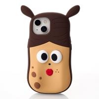 Силиконовый чехол FACE CASE для iPhone 15 girl