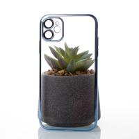 Пластиковый чехол GLITTER для iPhone 11 синий