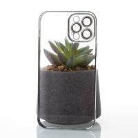 Пластиковый чехол GLITTER для iPhone 12 Pro Max серебряный