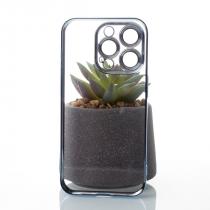 Пластиковый чехол GLITTER для iPhone 13 Pro Max синий