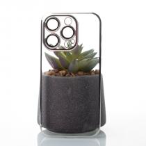 Пластиковый чехол GLITTER для iPhone 13 Pro серебряный