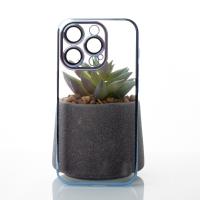 Пластиковый чехол GLITTER для iPhone 13 Pro синий