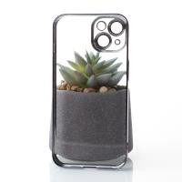 Пластиковый чехол GLITTER для iPhone 14 фиолетовый