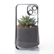 Пластиковый чехол GLITTER для iPhone 14 фиолетовый