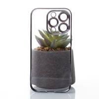 Пластиковый чехол GLITTER для iPhone 14 Pro фиолетовый