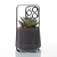 Пластиковый чехол GLITTER для iPhone 15 Pro Max черный