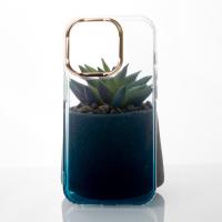 Силиконовый чехол GRADIENT для iPhone 13 Pro Max синий