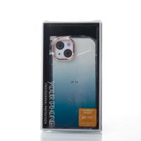 Силиконовый чехол GRADIENT для iPhone 14 синий