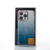 Силиконовый чехол GRADIENT для iPhone 15 Pro Max синий