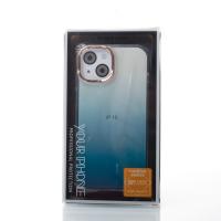 Силиконовый чехол GRADIENT для iPhone 15 синий