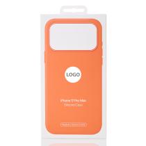 Силиконовый чехол Lux Colors с поддержкой MagSafe для iPhone 17 Pro Max (AI) Orange