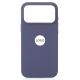 Силиконовый чехол Lux Colors с поддержкой MagSafe для iPhone 17 Pro Max (AI) Purple Fog