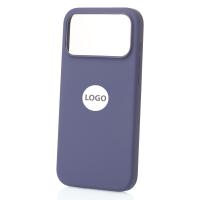 Силиконовый чехол Lux Colors с поддержкой MagSafe для iPhone 17 Pro Max (AI) Purple Fog